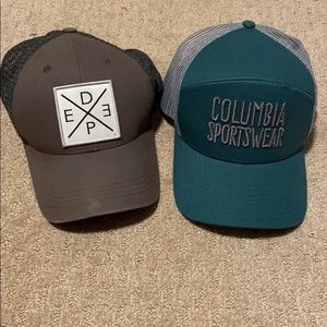 Brand new Columbia hat & Deep trucking hats